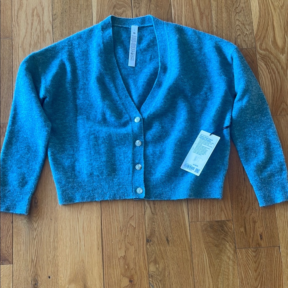 Lulu Lemon Women's Blue Cardigan Sweater